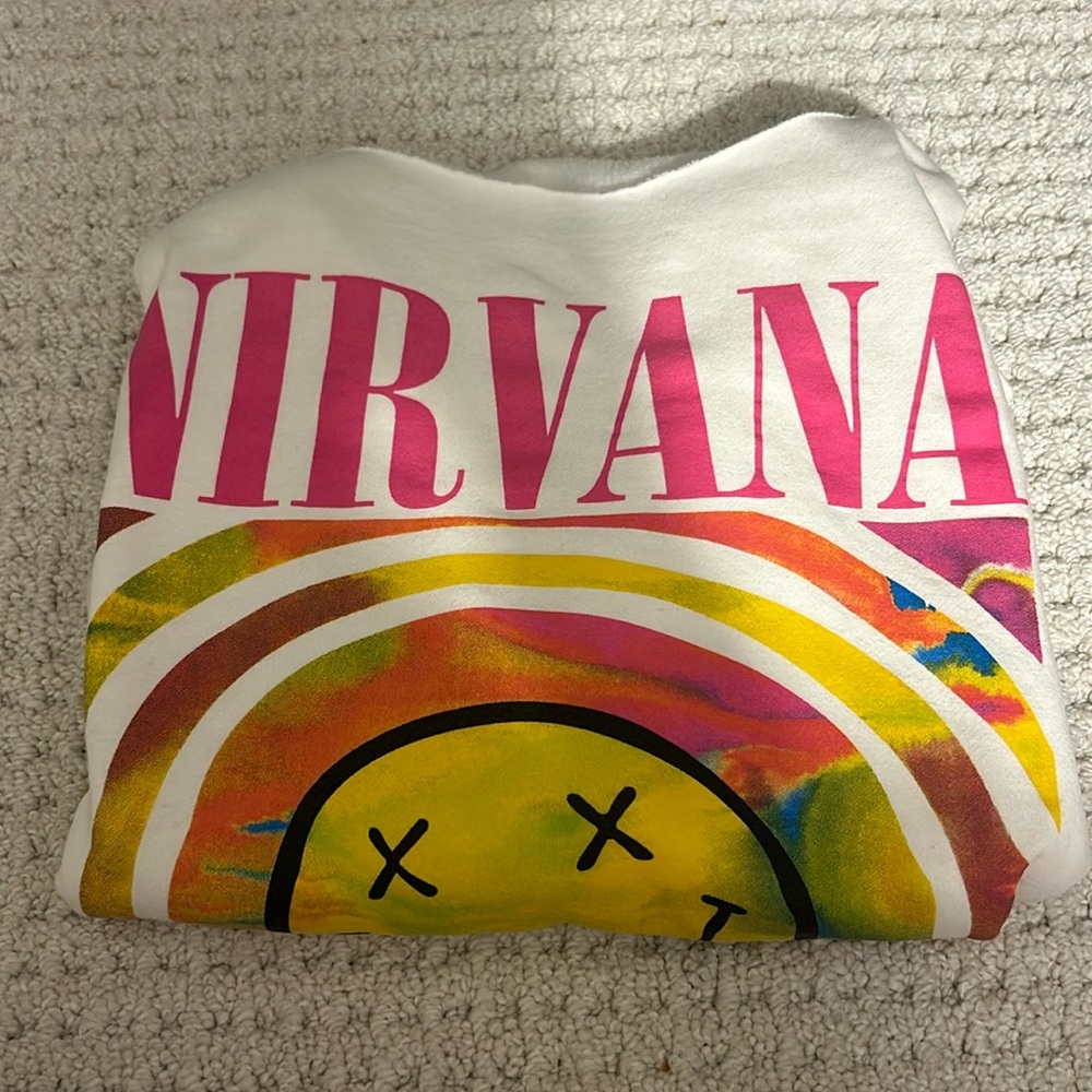 nirvana off the shoulder sweatshirt!